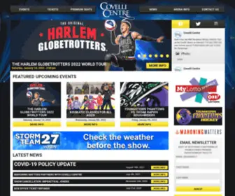 Covellicentre.com(Covelli Centre) Screenshot