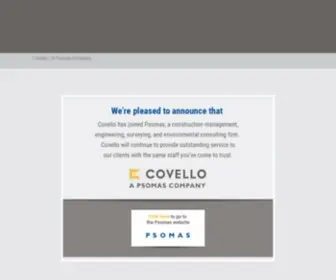 Covellogroup.com(Covello Construction Management Plus) Screenshot