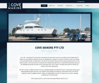 Covemarine.com.au(Cove Marine) Screenshot