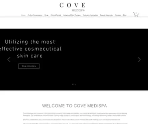 Covemedispa.com.au(Skin Care Clinic) Screenshot