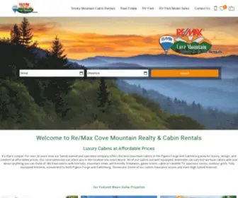 Covemountain.com(Pigeon Forge Cabins) Screenshot