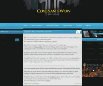 Covenant-Wow.com(Classic, Burning Crusade & Wrath Private Servers) Screenshot