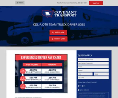 Covenantdrivers.com(Team drivers) Screenshot