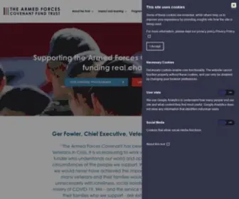 Covenantfund.org.uk(The Armed Forces Covenant Trust) Screenshot