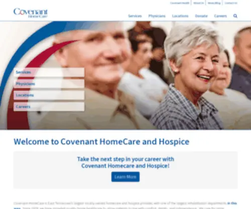 Covenanthomecareandhospice.com(Covenant Health) Screenshot