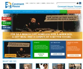 Covenanthousetoronto.ca(Covenant House Toronto) Screenshot
