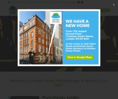 Coventgardenphysio.com(Physiotherapy London Physiotherapy Near Me London) Screenshot