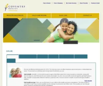 Coventryhealthcare.com(Coventry Health Care) Screenshot