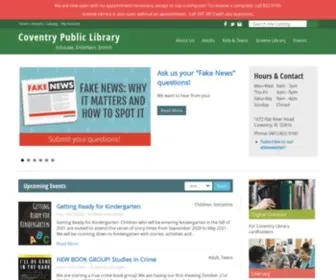 Coventrylibrary.org(Coventry Public Library) Screenshot