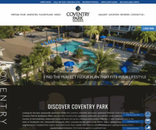 Coventryparkliving.com(South Jacksonville Apartments for Rent) Screenshot