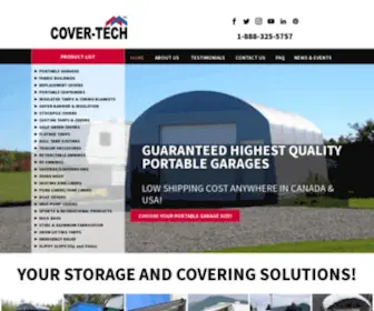 Cover-Tech.com(Fabric Building Manufacturer) Screenshot