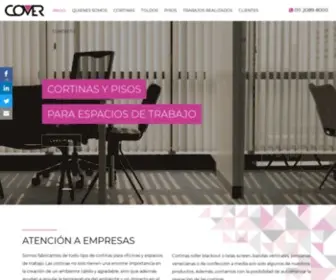 Cover.com.ar(Cortinas, Pisos y Toldos) Screenshot