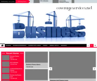 Coverageservices.net(Nothing is better than Business) Screenshot