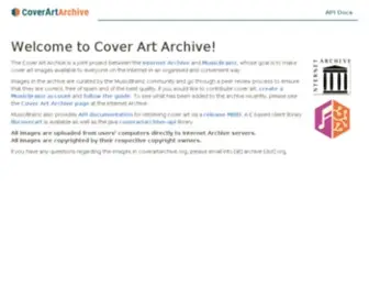 Coverartarchive.org(Cover Art Archive) Screenshot