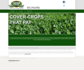 Covercropsolutions.com(La Crosse Seed Cover Crops) Screenshot