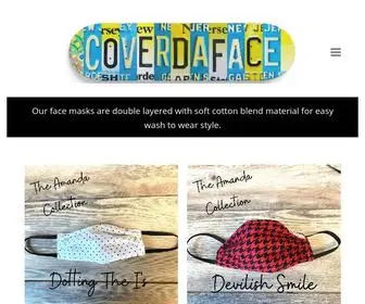 Coverdaface.com(Our face masks & accessories are manufactured in NJ and made with American materials. Shipping) Screenshot