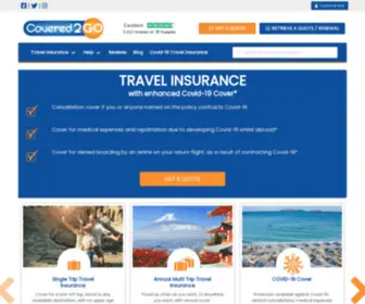 Covered2GO.co.uk(Rated Travel Insurance) Screenshot
