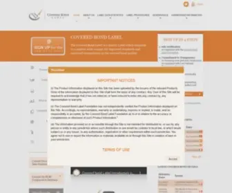 Coveredbondlabel.com(Covered Bond Label) Screenshot