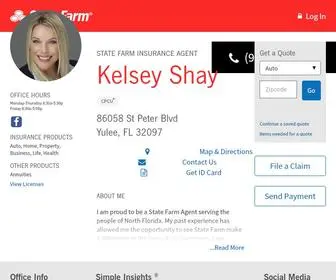 Coveredbykelsey.com(State Farm Insurance Agent Kelsey Shay in Yulee FL) Screenshot