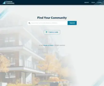 Coveredcommunity.com(Find Your Community) Screenshot