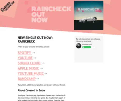 Coveredinsnow.com(New Single) Screenshot