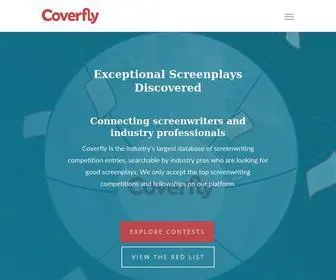 Coverfly.com(How Writers Get Discovered) Screenshot