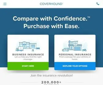 Coverhound.com(CoverHound®) Screenshot