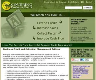 Coveringcredit.com(Business Credit and Commercial Collections Information) Screenshot