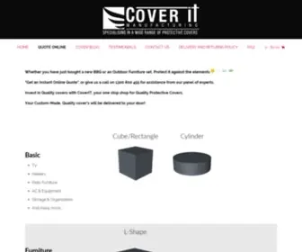 Coveritmfg.com.au(Custom Cover Specialists) Screenshot