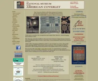 Coverletmuseum.org(The National Museum of the American Coverlet) Screenshot