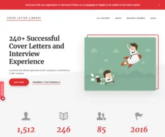 Coverletterlibrary.com(Successful Cover Letters) Screenshot