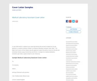 Coverlettersamples.net(Resource for Cover Letter Samples) Screenshot