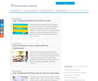Coverlettersandresume.com(Cover Letters and Resume Samples) Screenshot