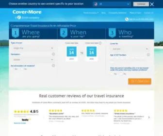 Covermore.co.uk(Travel Insurance From £4.11) Screenshot
