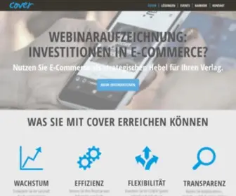 Covernet.de(Softwarelösungen COVER für Verlage CRM ERM E) Screenshot