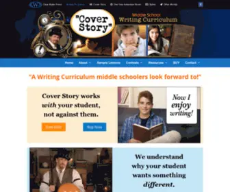 Coverstorywriting.com(Middle School Writing Curriculum Homeschool) Screenshot