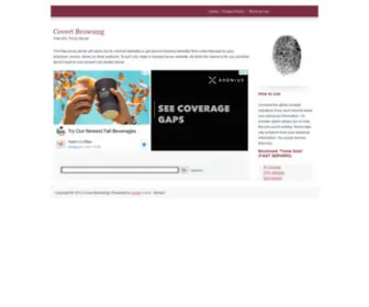 Covertbrowsing.com(Covert Browsing) Screenshot