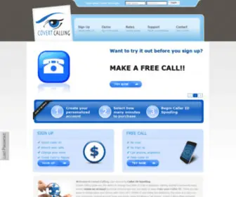 Covertcalling.com(Covert Calling) Screenshot