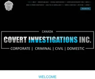 Covertinvestigations.ca(Covert Investigations Inc) Screenshot