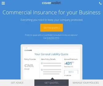 Coverwallet.com(CoverWallet an Aon company) Screenshot