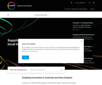 Covestro.com.au(Australia and New Zealand) Screenshot