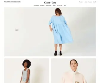 Covetandlou.com(Discover the distinctive collection of fashion curated by Tina Burgos. Covet + Lou) Screenshot