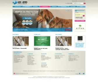 Coveto.fr(Centrale d'achat vétérinaire) Screenshot