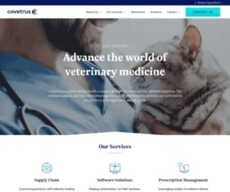 Covetrus.com(Our mission advance the world of veterinary medicine covetrus®) Screenshot