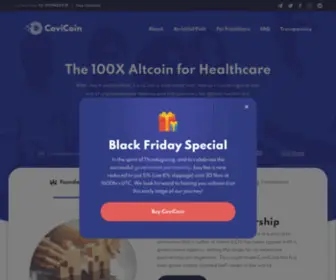 Covicoin.org(The 100X Altcoin for Healthcare) Screenshot