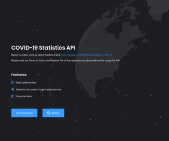 Covid-Api.com(Nginx) Screenshot