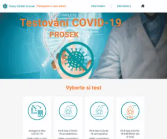 Covid-Prosek.cz(Testy na Covid) Screenshot