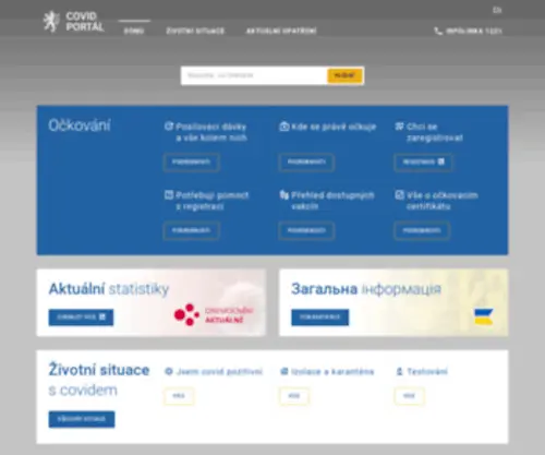 Covid.gov.cz(Covid) Screenshot