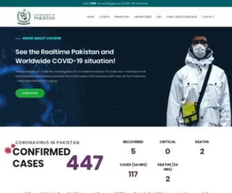 Covid.gov.pk(19 Health Advisory Platform by Ministry of National Health Services Regulations and Coordination) Screenshot