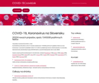 Covid.sk(19, koronavírus na slovensku) Screenshot